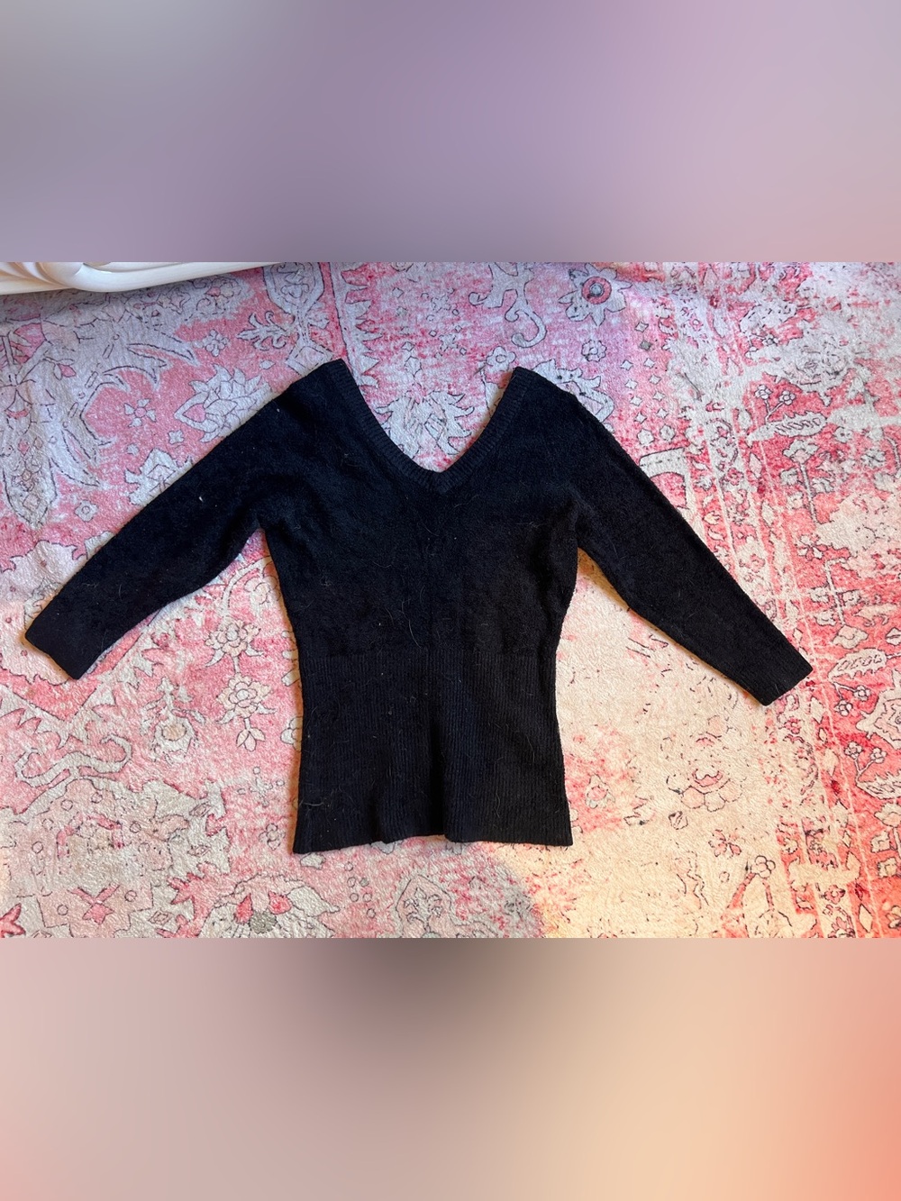 Bebe Rhinestone sweater top - Picture 2 of 4